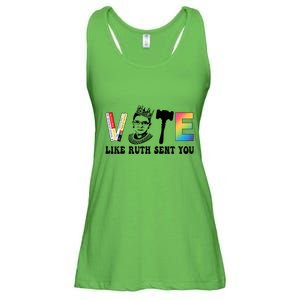 Pride Tees Vote Like Ruth Sent You Gavel Feminists Ladies Essential Flowy Tank