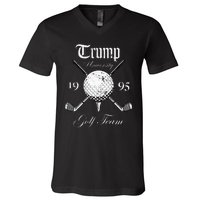 Pro Trump Vintage University Golf Team Funny Gift V-Neck T-Shirt