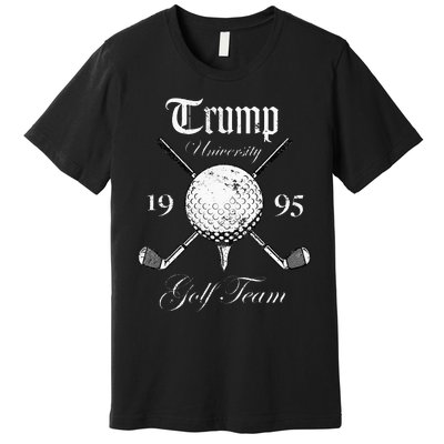 Pro Trump Vintage University Golf Team Funny Gift Premium T-Shirt