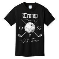 Pro Trump Vintage University Golf Team Funny Gift Kids T-Shirt