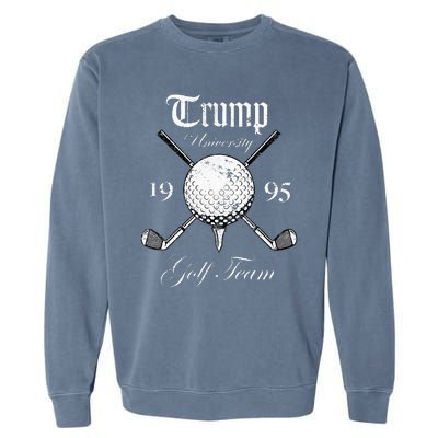 Pro Trump Vintage University Golf Team Funny Gift Garment-Dyed Sweatshirt