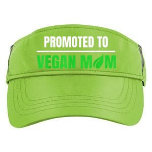 Promoted To Vegan Mom Pregnancy Gift And Mother's Day Gift Adult Drive Performance Visor