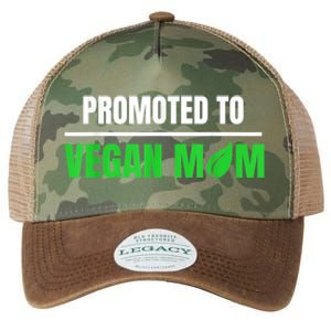 Promoted To Vegan Mom Pregnancy Gift And Mother's Day Gift Legacy Tie Dye Trucker Hat