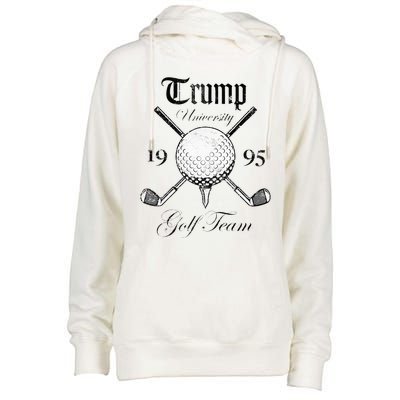 Pro Trump Vintage University Golf Team Funny Gift Womens Funnel Neck Pullover Hood