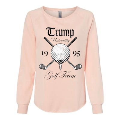 Pro Trump Vintage University Golf Team Funny Gift Womens California Wash Sweatshirt