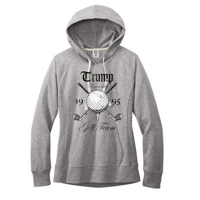 Pro Trump Vintage University Golf Team Funny Gift Women's Fleece Hoodie