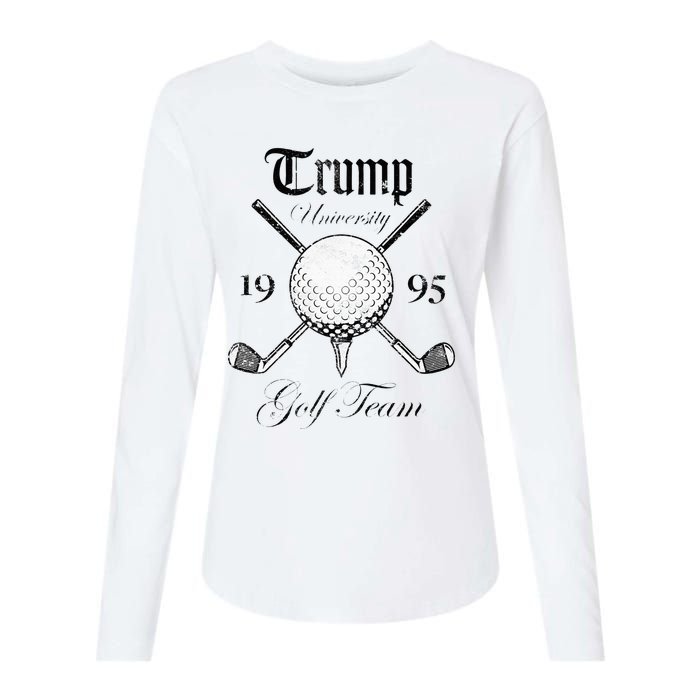 Pro Trump Vintage University Golf Team Funny Gift Womens Cotton Relaxed Long Sleeve T-Shirt