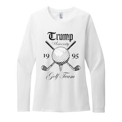 Pro Trump Vintage University Golf Team Funny Gift Womens CVC Long Sleeve Shirt