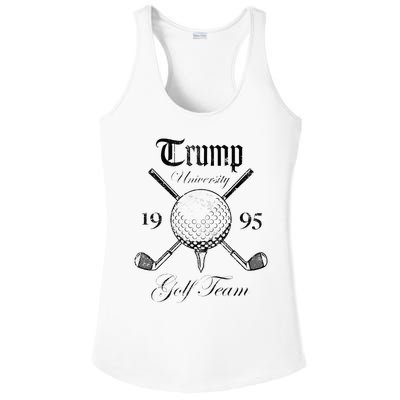 Pro Trump Vintage University Golf Team Funny Gift Ladies PosiCharge Competitor Racerback Tank