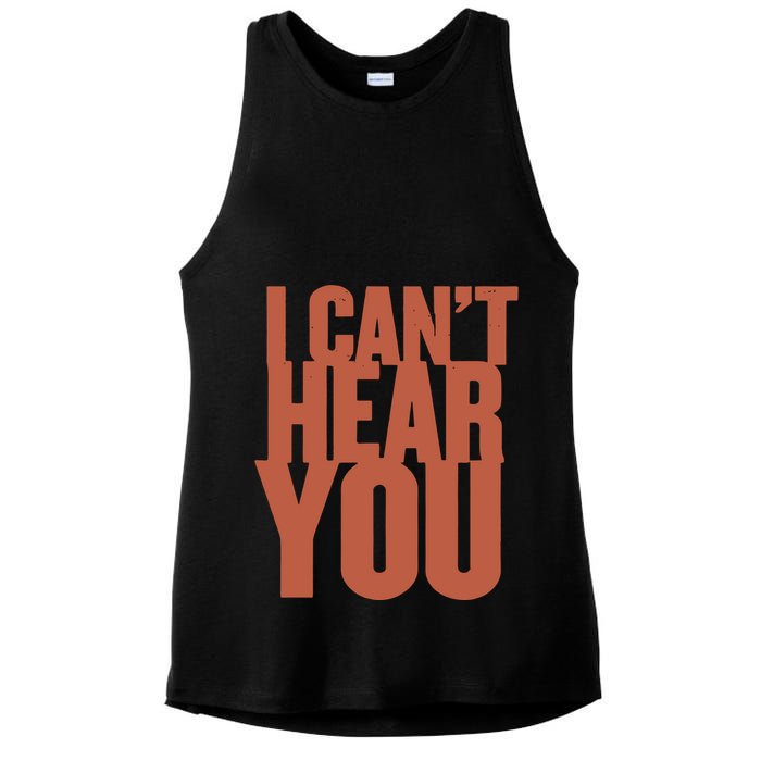 P.I.E.R.C.E The Veil I Cant Hear You Ii Ladies PosiCharge Tri-Blend Wicking Tank