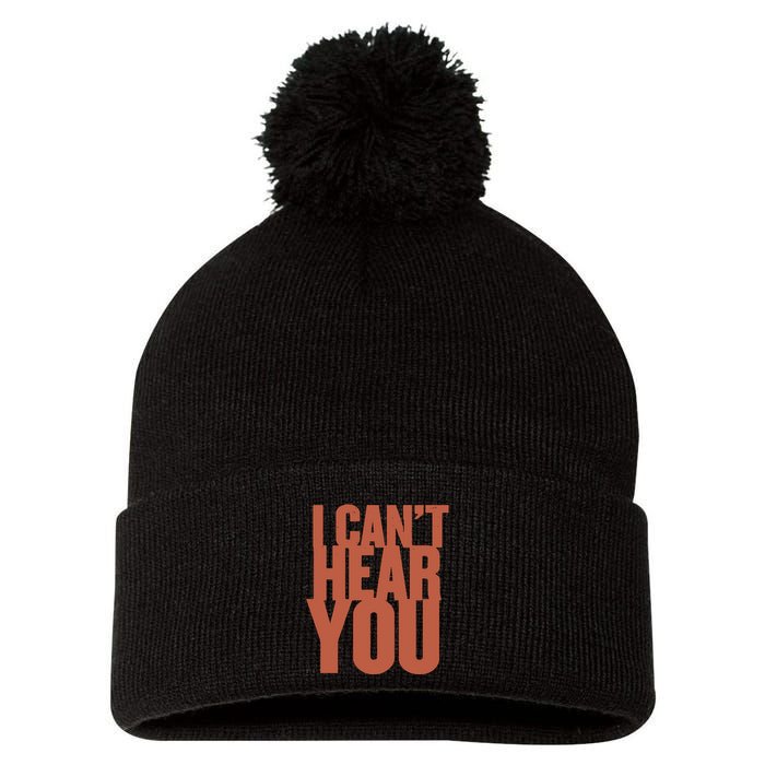 P.I.E.R.C.E The Veil I Cant Hear You Ii Pom Pom 12in Knit Beanie