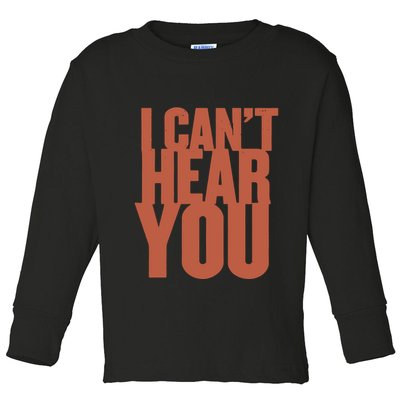 P.I.E.R.C.E The Veil I Cant Hear You Ii Toddler Long Sleeve Shirt