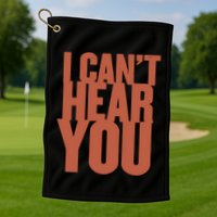 P.I.E.R.C.E The Veil I Cant Hear You Ii Golf Towel