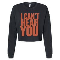 P.I.E.R.C.E The Veil I Cant Hear You Ii Cropped Pullover Crew
