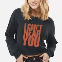 P.I.E.R.C.E The Veil I Cant Hear You Ii Cropped Pullover Crew