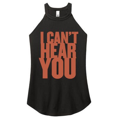 P.I.E.R.C.E The Veil I Cant Hear You Ii Women's Perfect Tri Rocker Tank