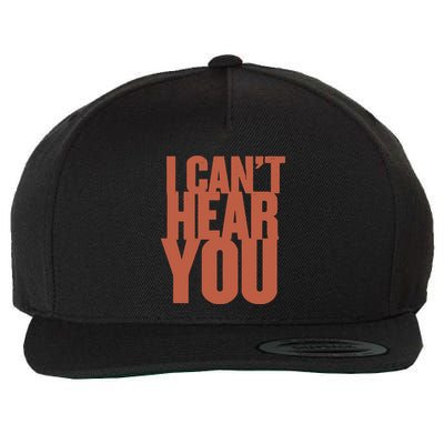 P.I.E.R.C.E The Veil I Cant Hear You Ii Wool Snapback Cap