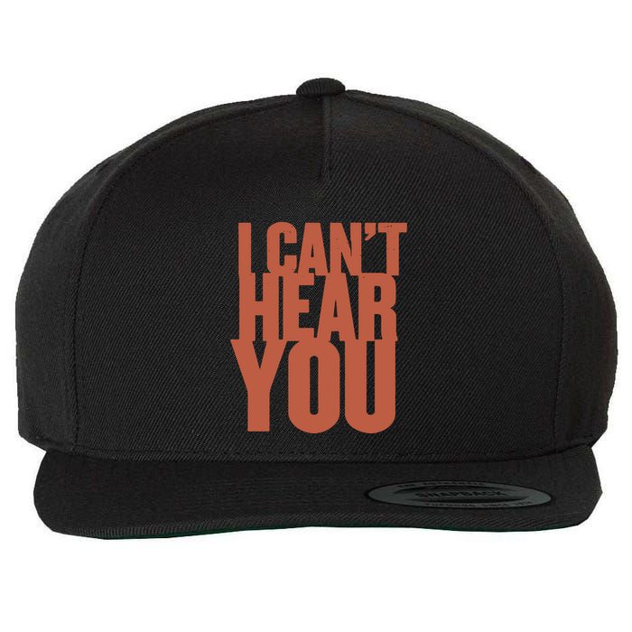 P.I.E.R.C.E The Veil I Cant Hear You Ii Wool Snapback Cap
