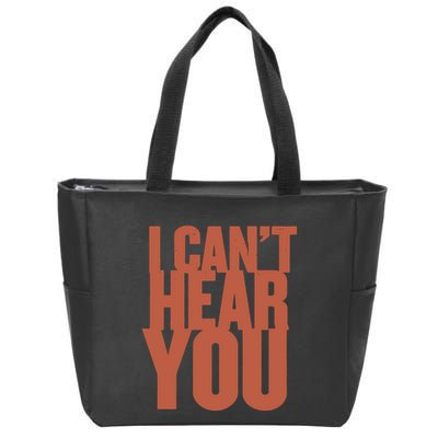 P.I.E.R.C.E The Veil I Cant Hear You Ii Zip Tote Bag