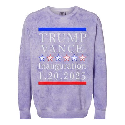 President Trump Vance Inauguration Day 2025 Political Colorblast Crewneck Sweatshirt