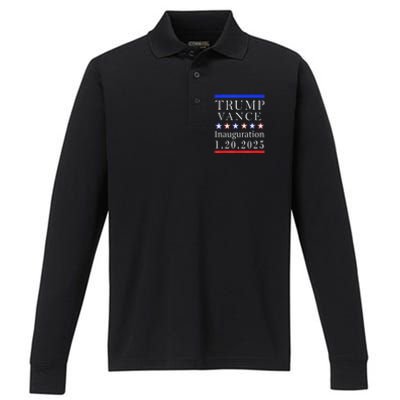 President Trump Vance Inauguration Day 2025 Political Performance Long Sleeve Polo