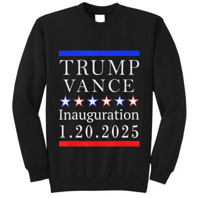 President Trump Vance Inauguration Day 2025 Political Tall Sweatshirt