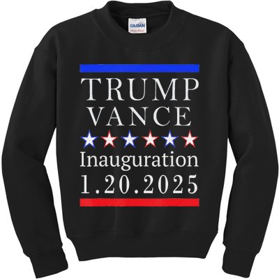 President Trump Vance Inauguration Day 2025 Political Kids Sweatshirt