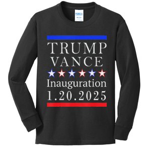 President Trump Vance Inauguration Day 2025 Political Kids Long Sleeve Shirt