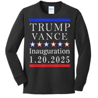 President Trump Vance Inauguration Day 2025 Political Kids Long Sleeve Shirt