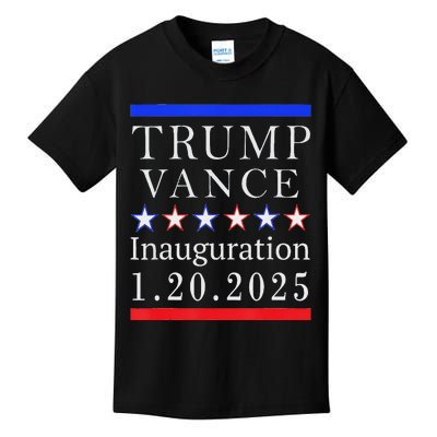 President Trump Vance Inauguration Day 2025 Political Kids T-Shirt