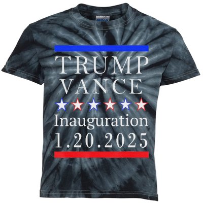 President Trump Vance Inauguration Day 2025 Political Kids Tie-Dye T-Shirt