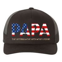 Papa The Veteran The Myth The Legend Yupoong Adult 5-Panel Trucker Hat