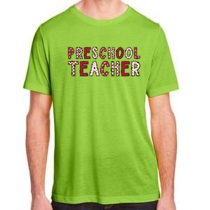 Preschool Teacher Valentines Day Preschool Teaching Gift Adult ChromaSoft Performance T-Shirt