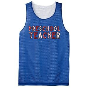 Preschool Teacher Valentines Day Preschool Teaching Gift Mesh Reversible Basketball Jersey Tank