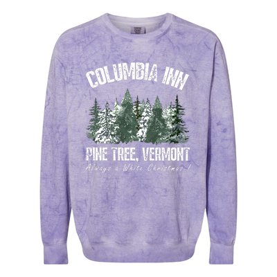 Pine Tree Vermont Always A White Christmas Tree Holiday Colorblast Crewneck Sweatshirt