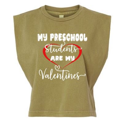 Preschool Teacher Valentine's Day Gift Student's Valentines Gift Garment-Dyed Women's Muscle Tee