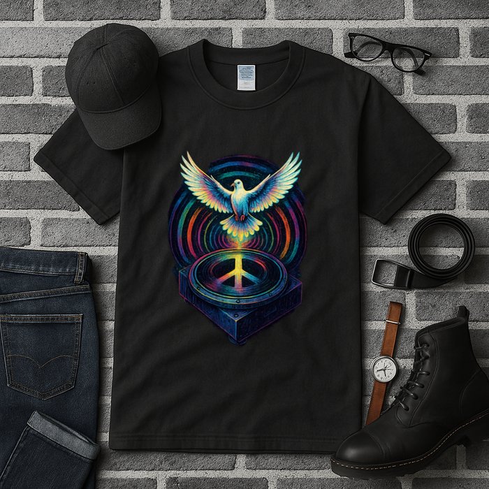 Peaceful Turntable Vibes Tall T-Shirt