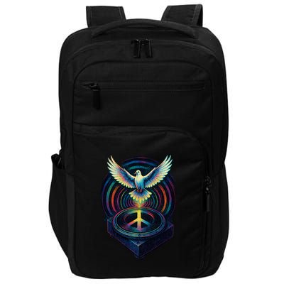 Peaceful Turntable Vibes Impact Tech Backpack