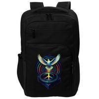 Peaceful Turntable Vibes Impact Tech Backpack