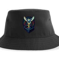Peaceful Turntable Vibes Sustainable Bucket Hat