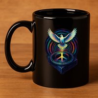 Peaceful Turntable Vibes 11oz C Handle Ceramic Mug