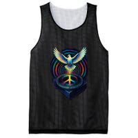Peaceful Turntable Vibes Mesh Reversible Basketball Jersey Tank