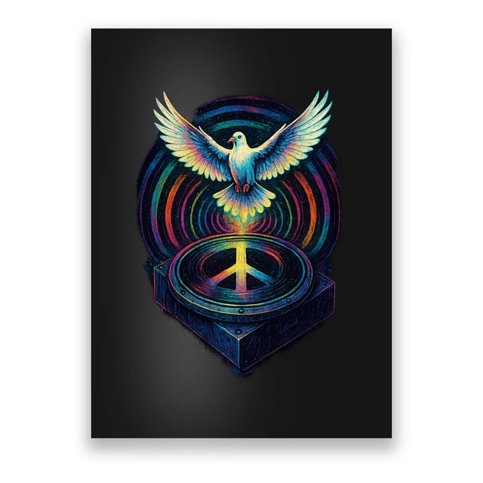 Peaceful Turntable Vibes Poster
