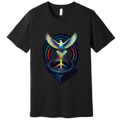 Peaceful Turntable Vibes Premium T-Shirt