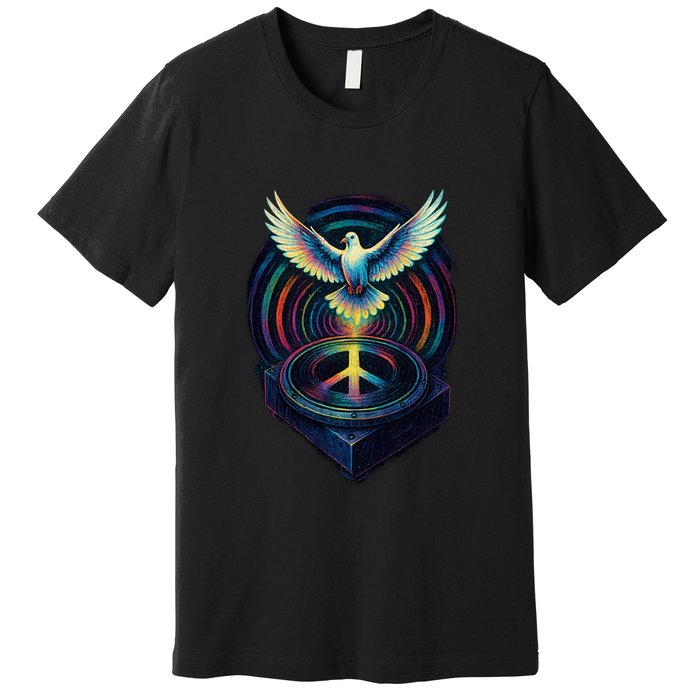Peaceful Turntable Vibes Premium T-Shirt