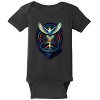 Peaceful Turntable Vibes Baby Bodysuit