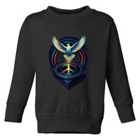 Peaceful Turntable Vibes Toddler Sweatshirt