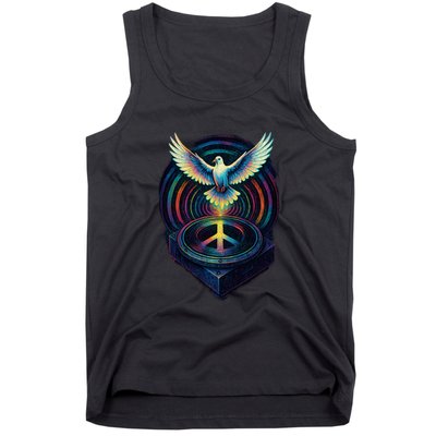 Peaceful Turntable Vibes Tank Top