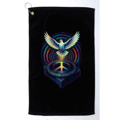 Peaceful Turntable Vibes Golf Towel