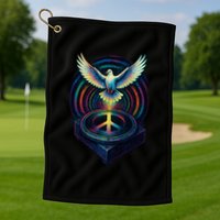 Peaceful Turntable Vibes Golf Towel